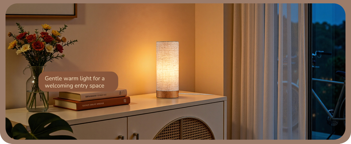 WARM LIGHT ENTRY TABLE LAMP
