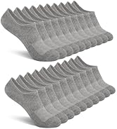 Comfoex 10 Pairs No Show Boys Socks Cotton Mesh Non Slip Low Cut Invisible Athletic Socks For Kid...
