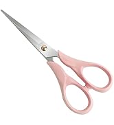 Creechwa Pink Acrylic Scissors, Multipurpose Stylish Scissors, Stainless Steel Scissors with Acry...