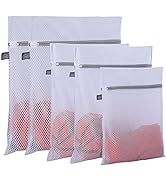 Kimmama Laundry Bags Mesh Wash Bags|Honeycomb Mesh Laundry Washing Bags|Washing Machine Lingerie ...