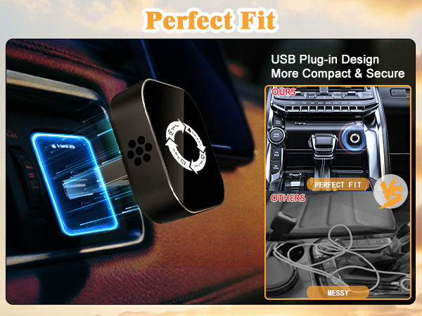 USB Plug-in Design, More Compact & Secure