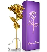 Leebean Birthday Rose Gifts for Women,Gold