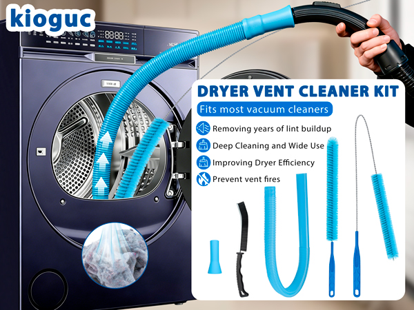 Dryer Vent Cleaner Kit,Dryer Lint Vacuum Attachment