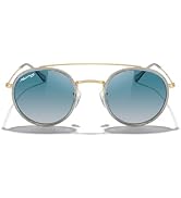 MERRY'S Retro Round Polarized Sunglasses - Unisex Double Bridge Sun Glasses