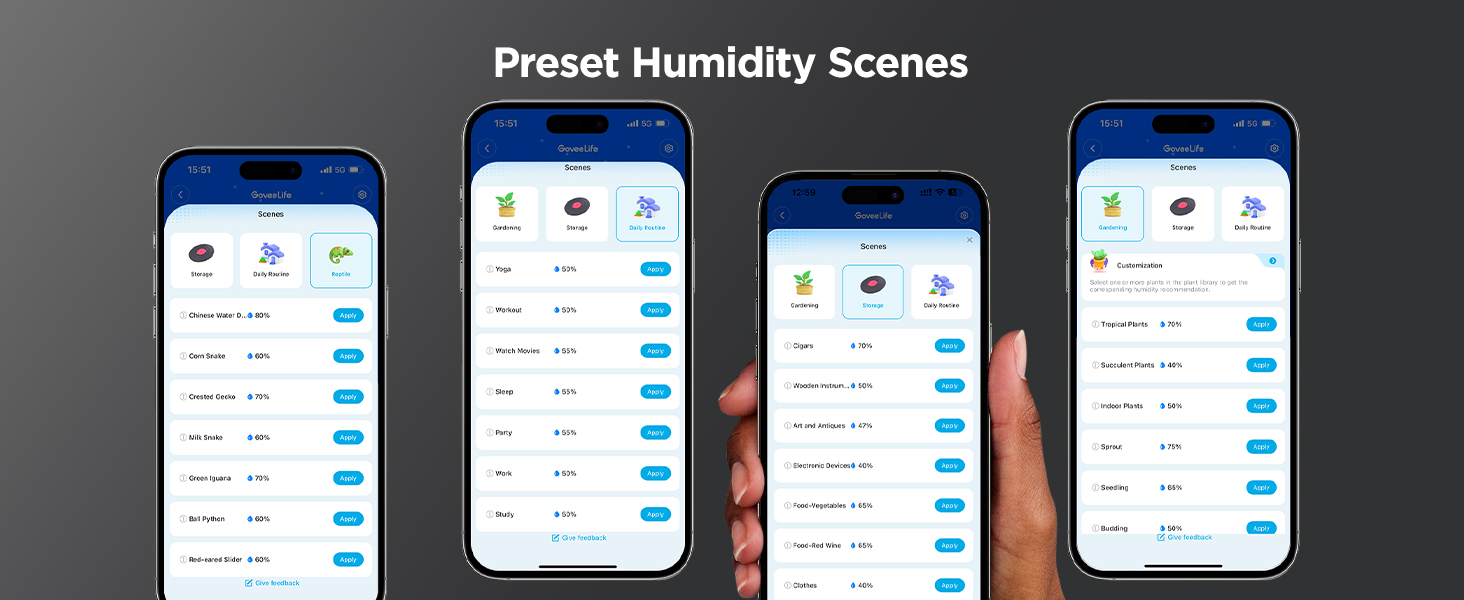preset scenes
