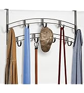 LYNK Professional Home Over The Door Hooks - 9 Hook Over The Door Hanger - Over Door Coat Rack ...