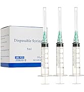 5ml Syringe with Needle 21 Gauge 1.5 Inch Luer Lock, Individually Wrapped