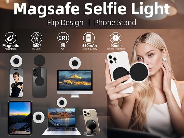 magnetic led selfie light