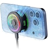 Black Shark FunCooler 6 Magnetic Cell Phone Cooler for Gaming, Portable Mobile Phone Cooling Fan ...