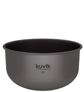 Kuvik Titanium Bowl 2.1L (71 oz) - Ultralight and Compact Bowl for Backpacking, Camping, and Surv...