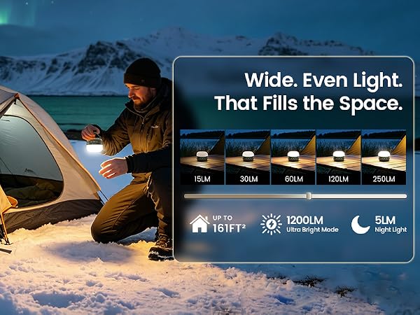 camping lights bright