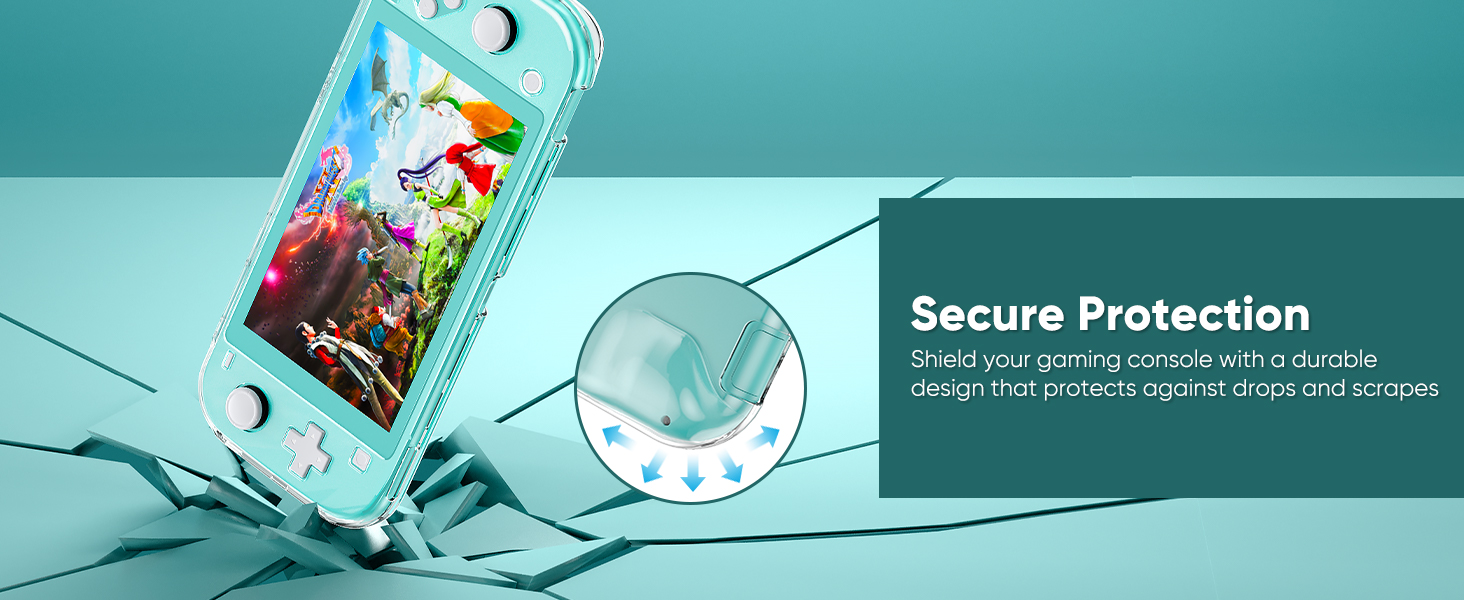 secure clear case for switch lite