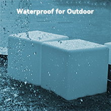 mr.go led rechargeable cube light - waterproof for outdoor