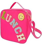 CCidea Lunch Bag for Women Insulated Lunch Box With Adjustable Shoulder Strap, Smiley Preppy Lunc...