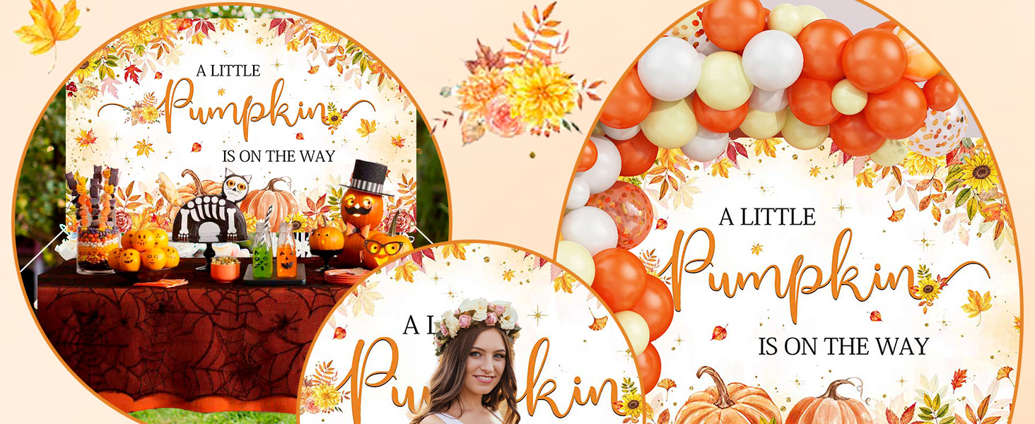 fall baby shower backdrop