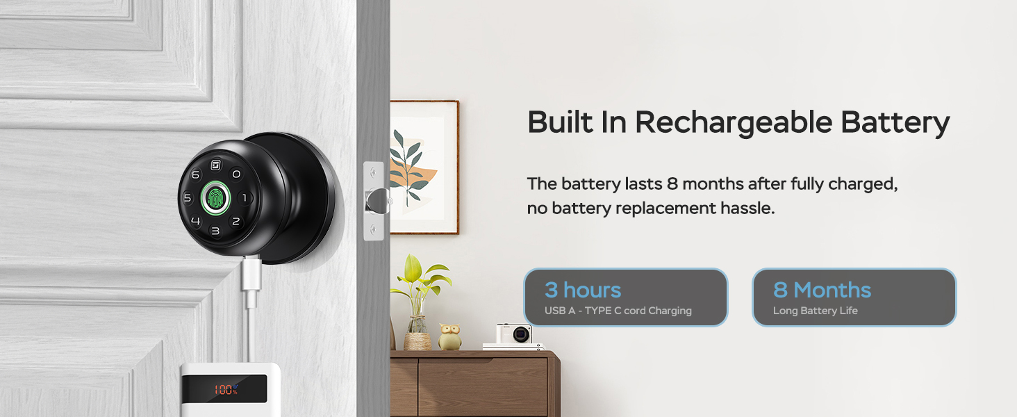 built in rechargeable battery