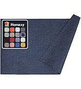 Homaxy Faux Leather Heat Resistant Placemats for Dining Table Set of 6, Waterproof Wipeable Washa...