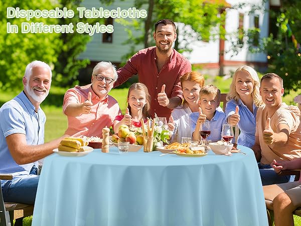 Plastic Table Cloths for Parties Disposable