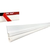 42“ Long Self-Adhesive Door Seal Kit, White Aluminum & Vinyl Cinch Weather Stripping for Top and ...