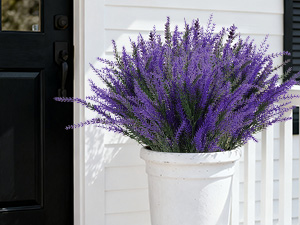 Artificial Lavender Outdoor Greenery Stems for Outdoor Window Garden Office Patio Porch Decor