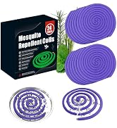 24 Coils Mosquito Repellent Coils with 6 Metal Stands & 1 Holder, Citronella Incense Mosquito Coi...