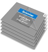 Synvicovan 17" x 13" Grey Sticky Mat Tacky Pads Adhesive Floor Mat (5 Packs,150 Sheets,30 Sheets/...