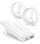 Flat USB C Charger Block,50W Dual Port Foldable & Slim Type C Fast Charging Block,USB C Wall Char...