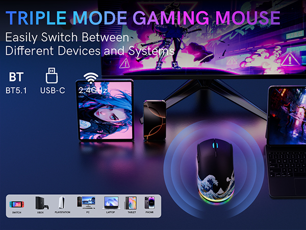 TRIPLE MODE GAMING MOUSE