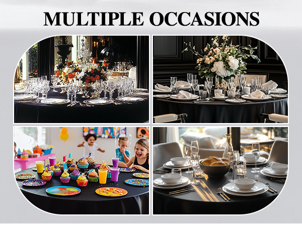 black round Tablecloths
