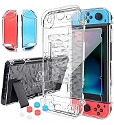 HEYSTOP Switch Case for Nintendo Switch Case Dockable with Screen Protector, Clear Protective Cas...