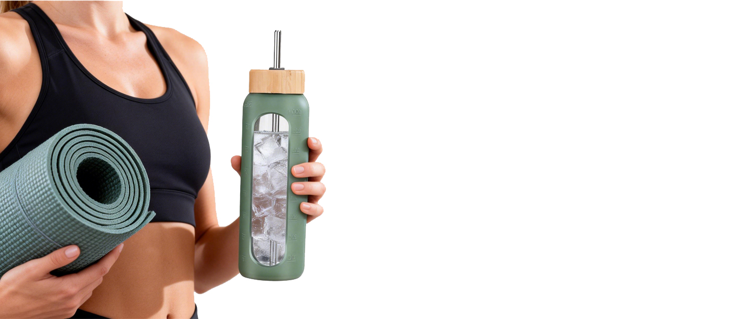 glass water bottle 32 oz