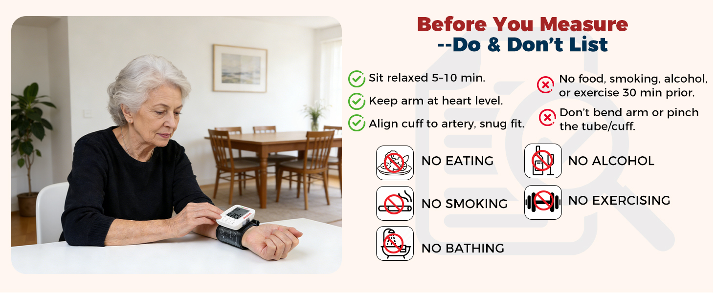 WEONY blood pressure machine wrist,digital wrist blood pressure monitors for home use,accurate