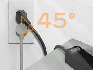 flat plug power strip, 25 ft power strip