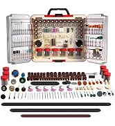 Refenlan 512-Piece Rotary Tool Accessories Kit, 1/8" Universal Rotary Tool Bits, Multi-Functional...