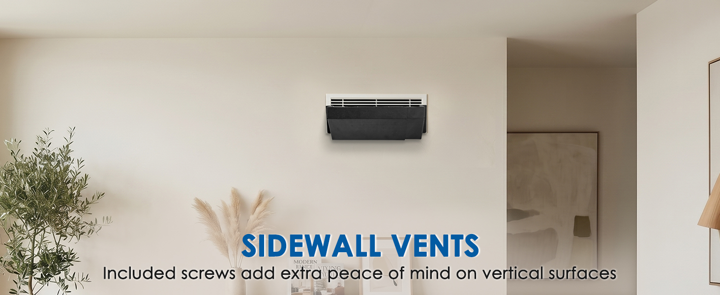 Heavy duty wall and baseboard vent deflector - designed for floor and wall use