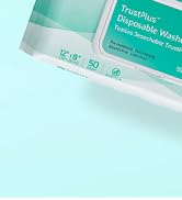 Extra Large 8”x12” Body Cleaning Washcloths for Elderly Incontinence & Cleansing, Unscented