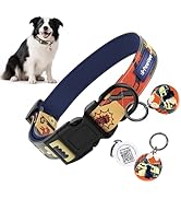 Anti-Lost Dog Collar with Smart QR ID Tag – Instant Scan to Contact Owner, No Battery No GPS Digi...