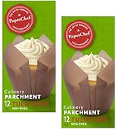 PaperChef - Parchment Tulip Baking Cups - Easy Release, Non-Stick Paper - 12 Count - 2 Pack