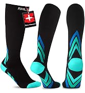 POHL SCHMITT Ultra-Premium Soft Knee High Compression Socks for Women & Men, Breathable Fabric Be...