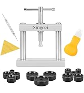 Watch Press Tool Set, Watch Press Set Back Case Closer with 12 Molds, Watch Crystal Press,Watch B...