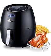 Air Fryer 6.9QT/6.5L, Uten 1700W High-power 8 in 1 Deep Frying Mode, Rapid Heating up, Non-Stick ...