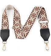 Wide Purse Strap, 2" Adjustable Leather Purse Strap, Replacement Crossbody Handbag Strap for Cros...