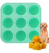 9Cavities Silicone Dog Treat Mold for Woof Pupsicle & Power Chewer Pupsicle, Frozen Dog Treat Mol...