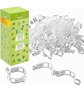 Yuanling Plant Support Clips 100 Pcs Plastic Tomato Clips Plant Clips for Climbing Plants Clear G...
