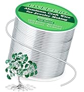 FIVEIZERO 14 Gauge Aluminum Craft Wire 164ft,Armature Wire for Sculpting, Bendable Metal Wire for...