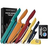 Home Hero 11 Pcs Kitchen Knife Set with Sharpener - High Carbon Stainless Steel Knife Block Set w...