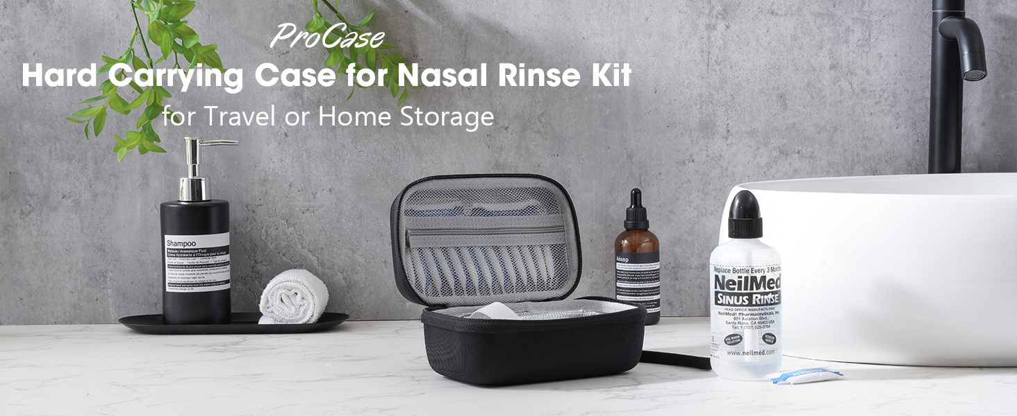 ProCase Travel Case for NeilMed Sinus Rinse Packets