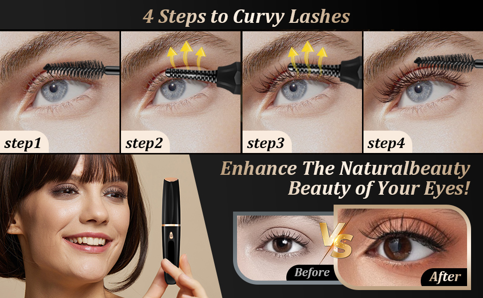Heated Eyelash Curlers - Eye Lash Curler Heat - Mini Electric Eyelash Curler