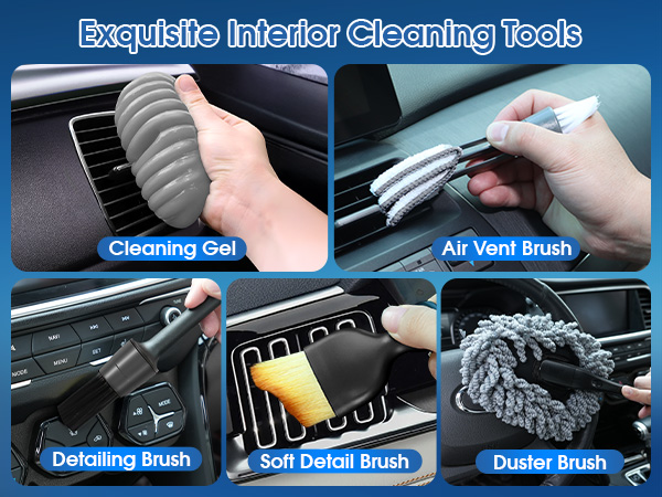 Exquisite interior cleaning tools