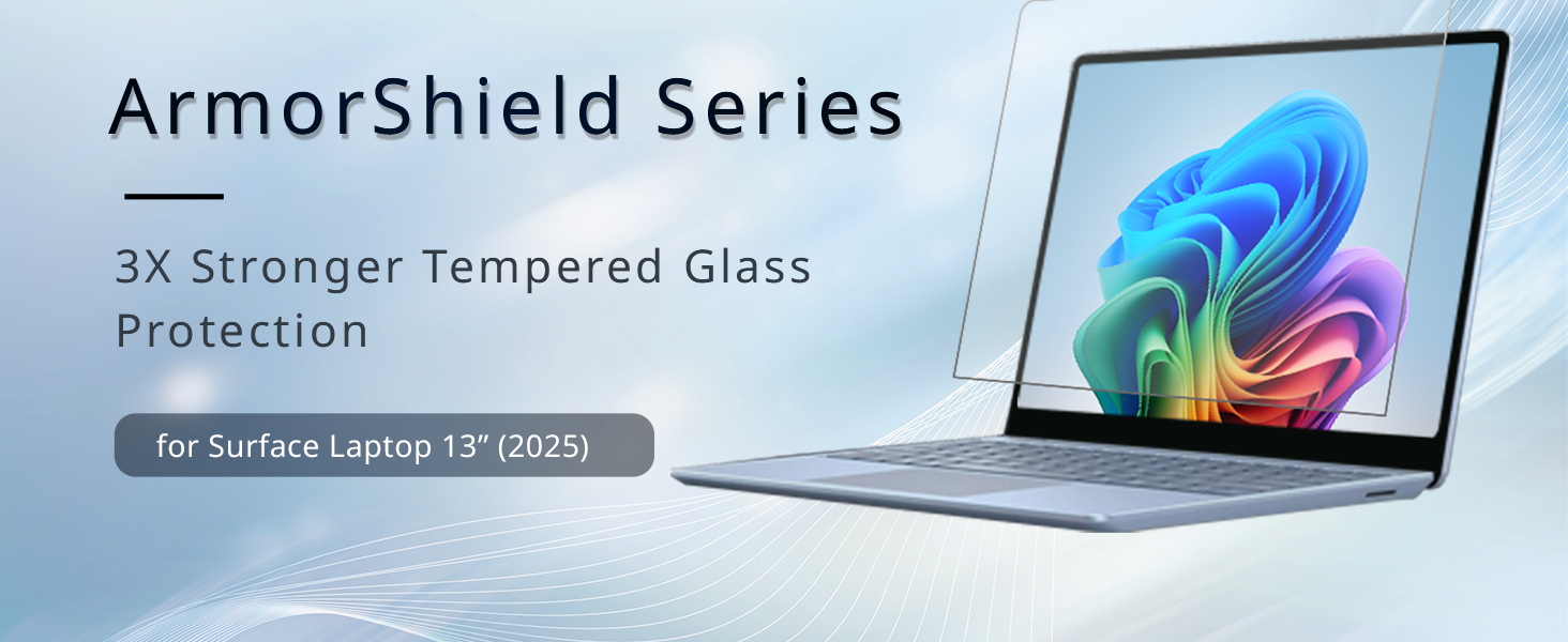 Surface Laptop 13 Screen Protector 2025 – 9H Hardness Against Drops and Scratches